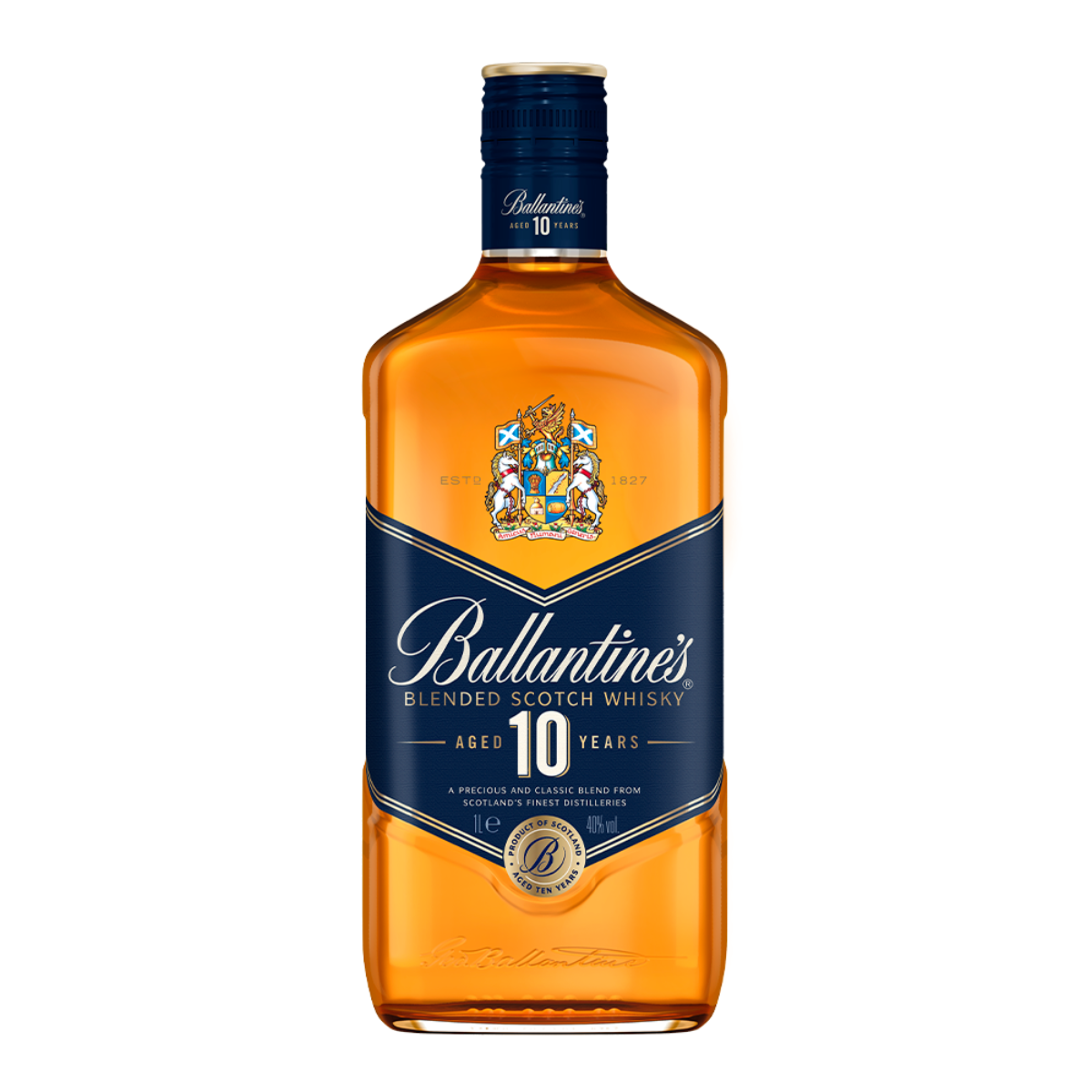 Whisky Escocês Blended 10 Anos Ballantine's Garrafa 1l