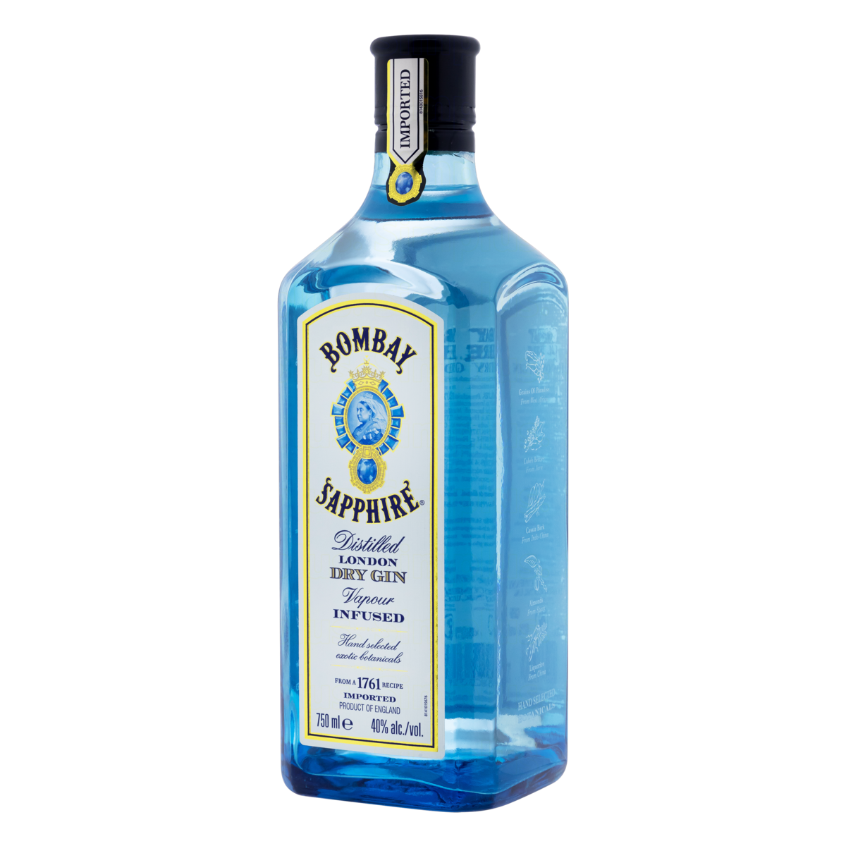 Gin London Dry Bombay Sapphire Garrafa 750ml