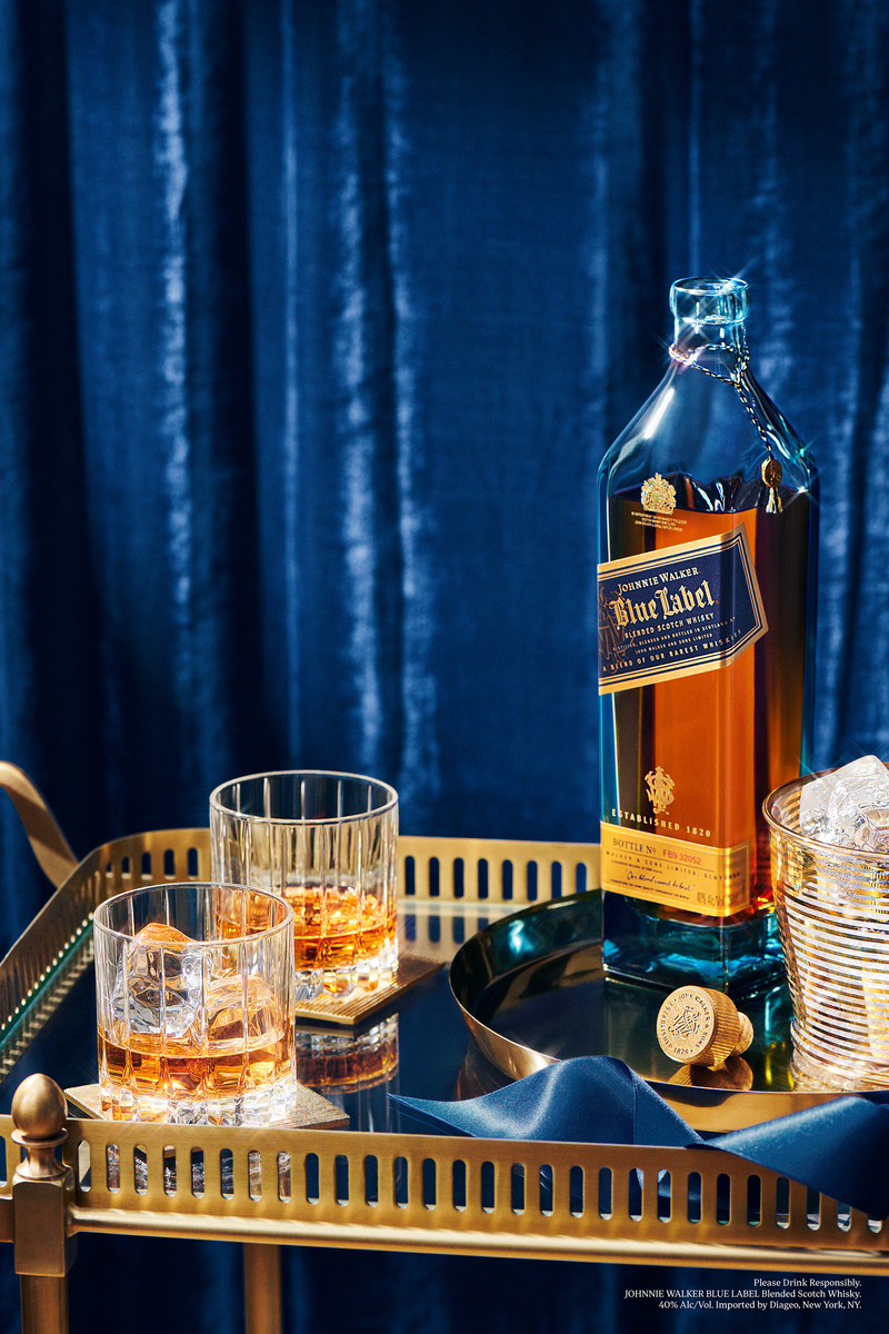 Whisky Escocês Blended Blue Label Johnnie Walker Garrafa 750ml