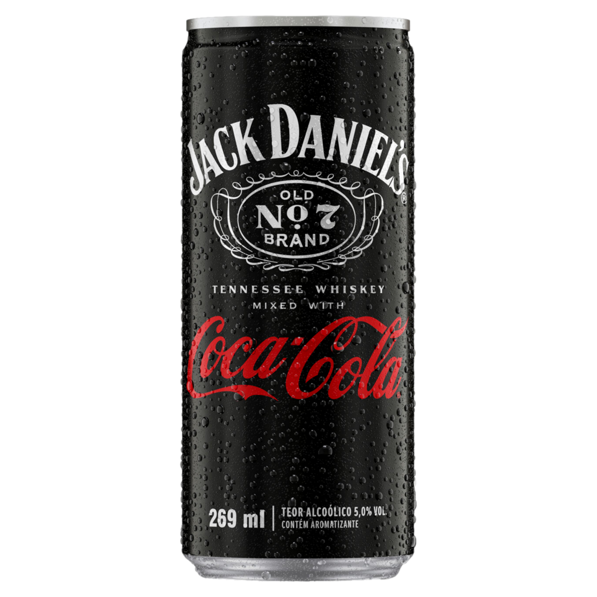 Bebida Mista Alcoólica Gaseificada Old No. 7 Jack Daniels Coca-Cola Lata 269ml